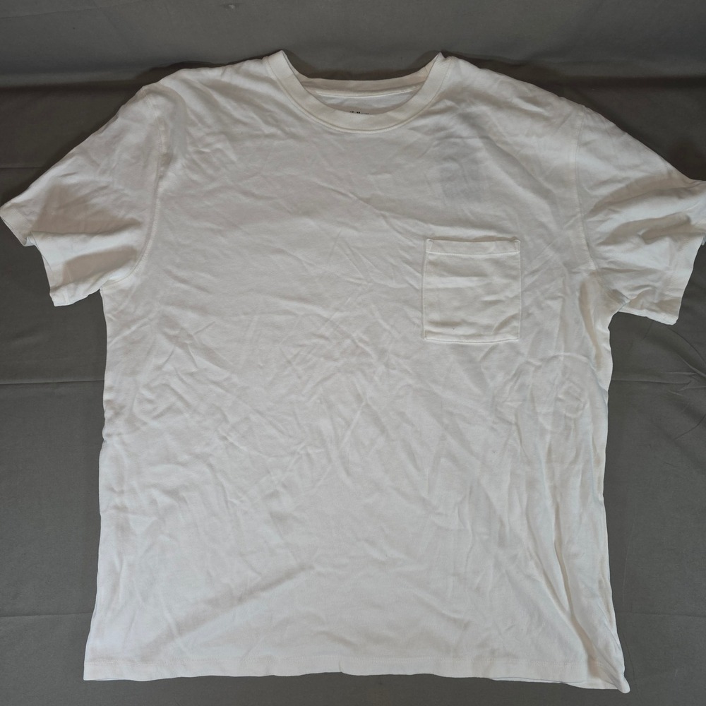 Goodfellow & Co Mens White The Vintage Collection Pocket T-Shirt Large NEW